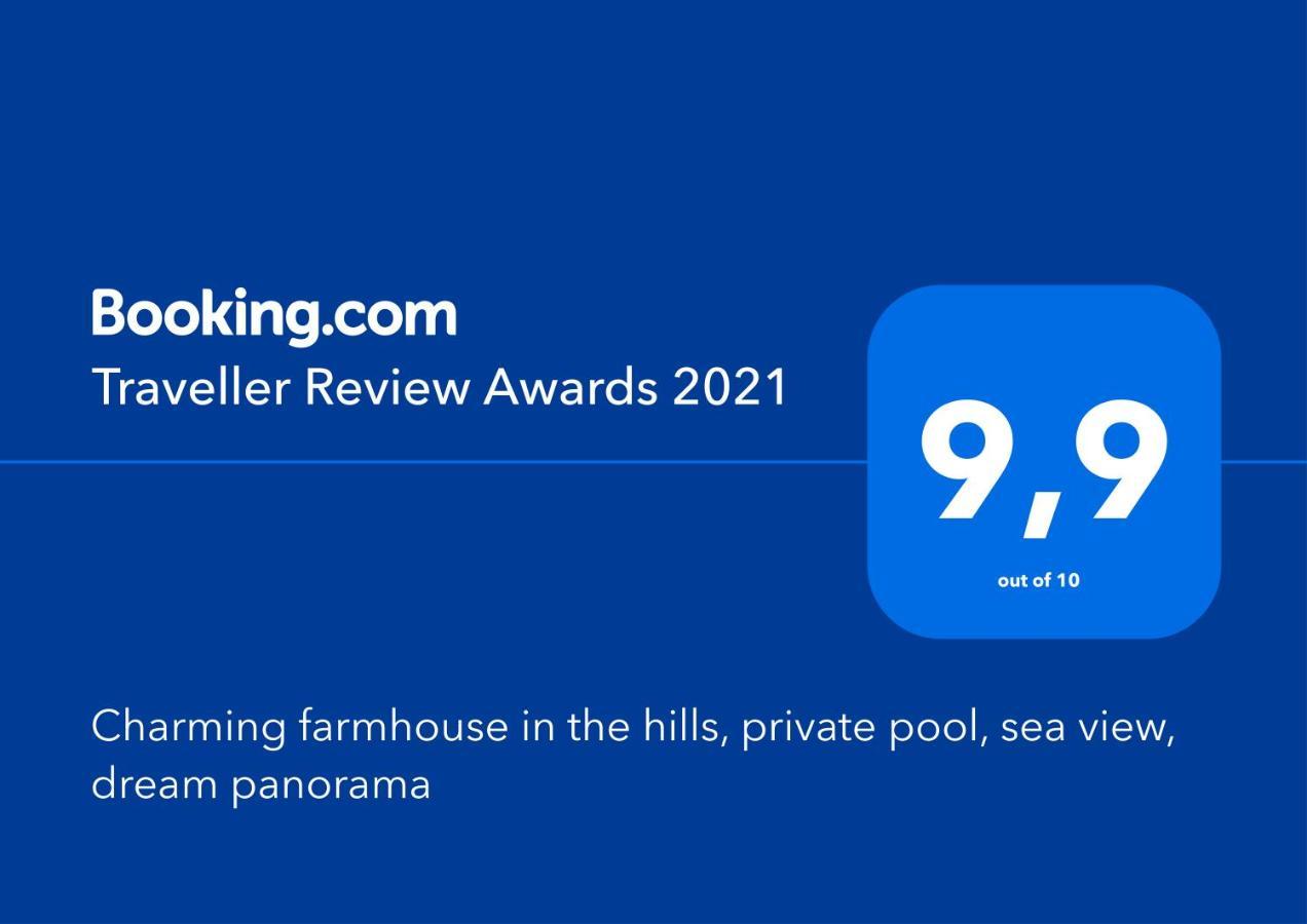 Charming Farmhouse In The Hills, Private Pool, Sea View, Dream Panorama 卡麦奥雷 外观 照片